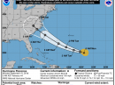 Predicted path of Hurricane Florence as of 1500 UTC on September 10. [NOAA Graphic]